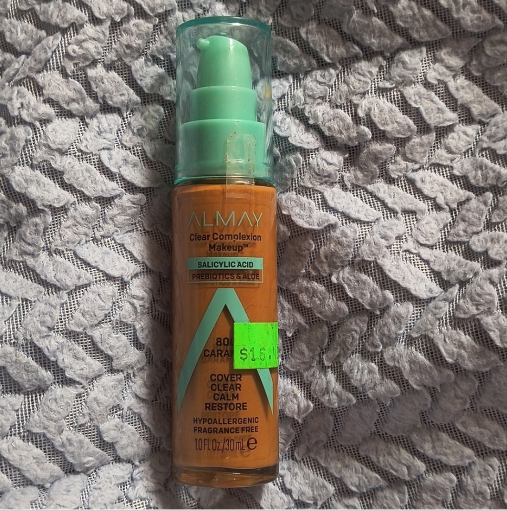 *4 for $28* 800 Caramel Almay  Clear Complexion Makeup